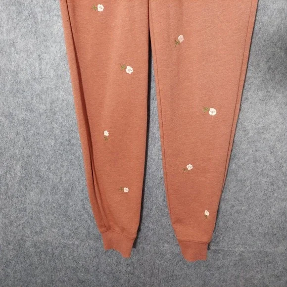 Old Navy Joggers S Tall Sweatpants Embroidery Floral Cottage Core Boho Festival - Picture 12 of 16